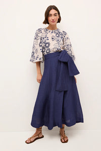 Estine Wrap Skirt in Patriot