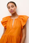 Kara Dress in Tangerine