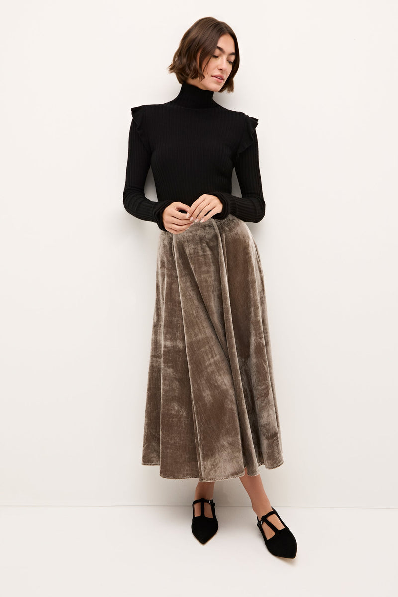 Monroe Skirt in Pewter