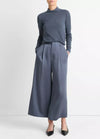 Satin Culotte Pants in Dark Water *FINAL SALE*