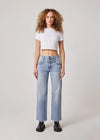 Conrad High Rise Wide Leg Jean in Light Collins Wash