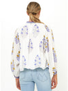 Mandarin Blouse in Napa Blue