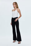 Kinsley Mid Rise Ultra Flare Jeans in Black Ink