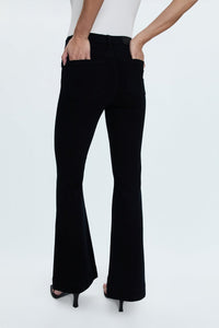 Kinsley Mid Rise Ultra Flare Jeans in Black Ink