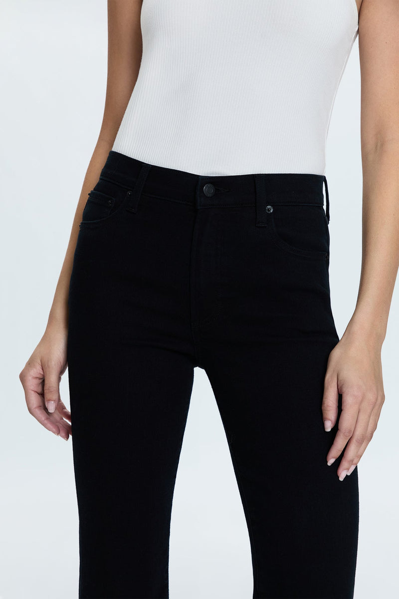 Kinsley Mid Rise Ultra Flare Jeans in Black Ink