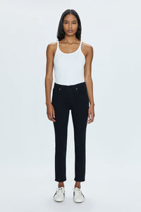 Madi High Rise Slim Jean in Noir