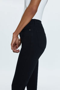 Madi High Rise Slim Jean in Noir