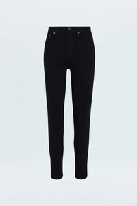 Madi High Rise Slim Jean in Noir