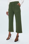 Sophia Wide Leg Utility Ankle Pant in Basil