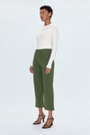 Sophia Wide Leg Utility Ankle Pant in Basil