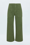 Sophia Wide Leg Utility Ankle Pant in Basil