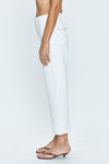 Sophia Wide Leg Utility Ankle Pant in Le Blanc