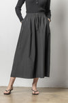 Nylon Maxi Skirt in Black *FINAL SALE*