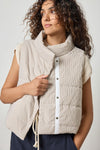 Striped Vest in Earth Stripe