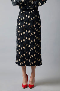 Cut Work Skirt in Black *FINAL SALE*