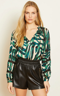 Stella Top in Rhythmic Zebra *FINAL SALE*