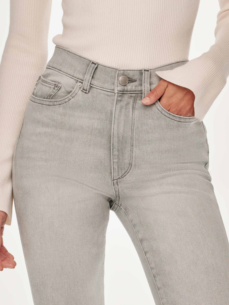 Bridget Cropped Jean in Light Smoke