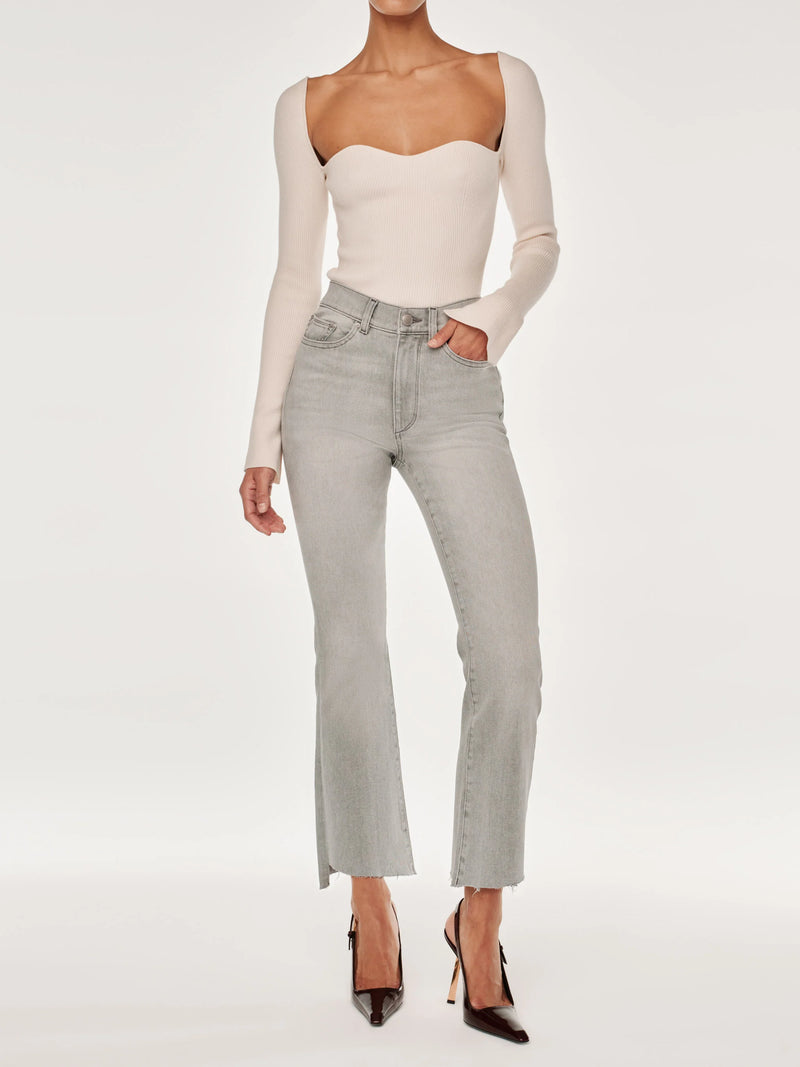 Bridget Cropped Jean in Light Smoke