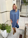 Aja Dress in Stormy Blue *FINAL SALE*