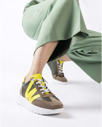 Racer Platform Sneakers in Wild