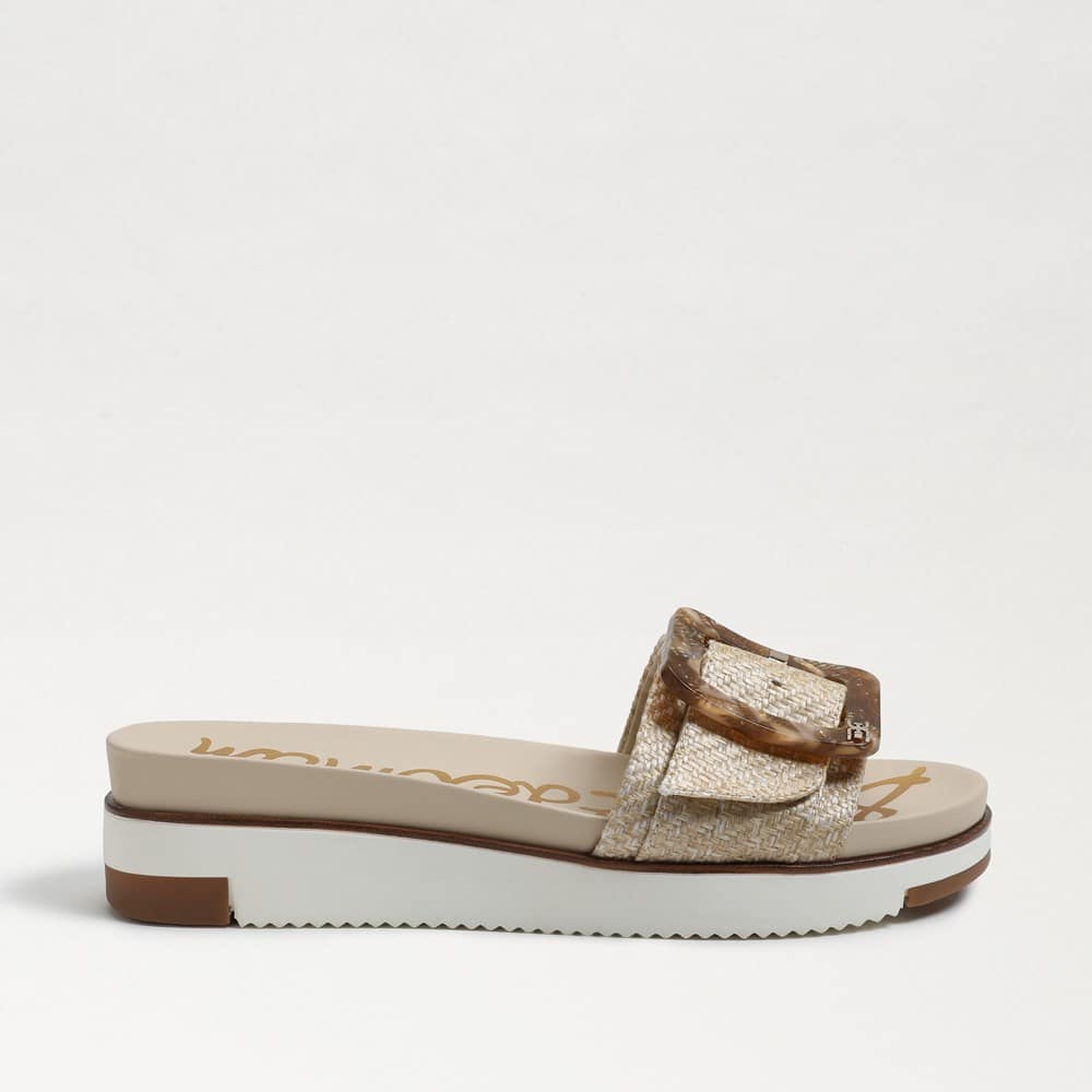 Sam Edelman Ariane Slide Sandal in Eggshell Woven Poppy s of Atlanta