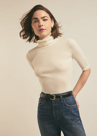 The Amelia Top in Ivory