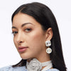 Gem Drop Earrings in Ivory