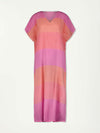 Dalila V-Neck Caftan in Nefas Peach