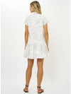 Cap Sleeve Mini Dress in Roma White