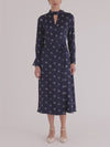 Hazy Dot Dress in Navy Combo *FINAL SALE*