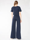 Ponte Knit Wide Leg Pant in Navy *FINAL SALE*