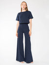 Ponte Knit Wide Leg Pant in Navy *FINAL SALE*