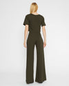 Ponte Knit Wide Leg Pant in Olive *FINAL SALE*