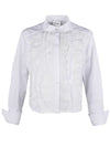 Raffaele Cropped Shirt in White