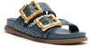 Enola Woven Sporty Sandal in Dress Blue