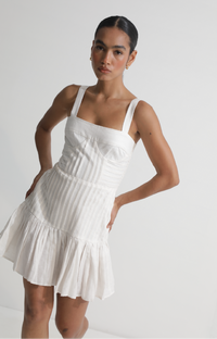 Aithana Mini Dress in Off White