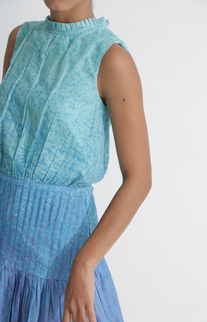 Niza Dress in Sea Blue