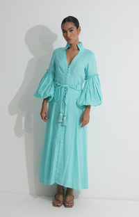 Joanne Dress in Aqua