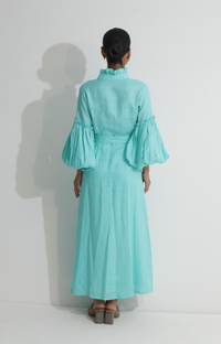 Joanne Dress in Aqua