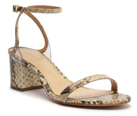 Skye Block Heel in Natural Snake *FINAL SALE*