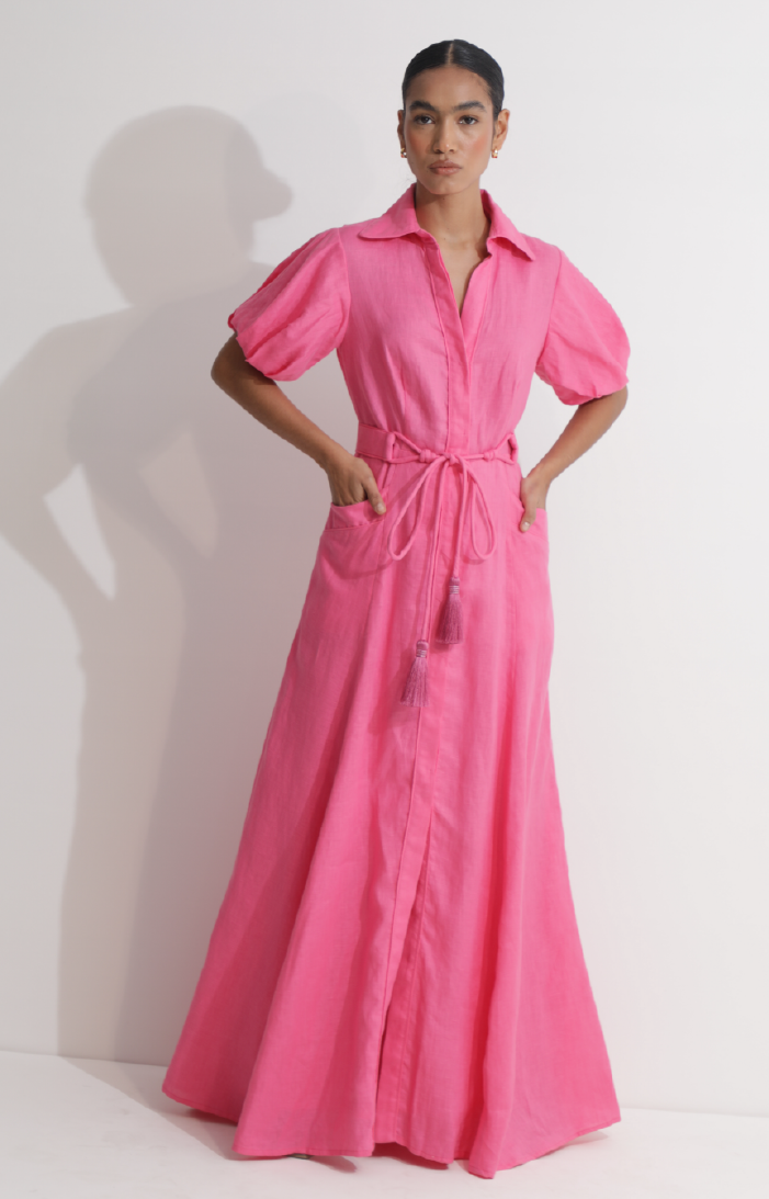 Caroline Maxi Dress in Pink