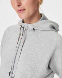 AirEssentials Full Zip Hoodie in Light Heather Grey