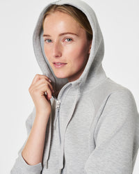 AirEssentials Full Zip Hoodie in Light Heather Grey