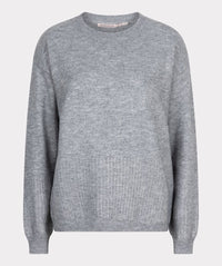 Melange Strass Stone Sweater in Grey