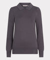 Collared Button Detail Sweater in Grey *FINAL SALE*